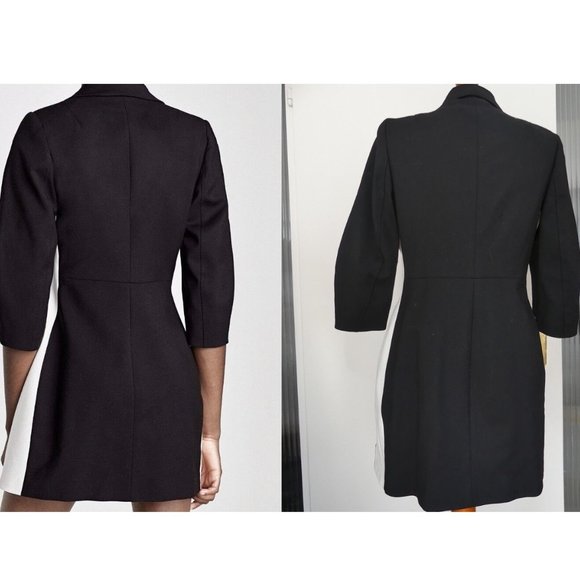 Zara Blazer Dress with Stripe Detail - Size L - Picture 15 of 16